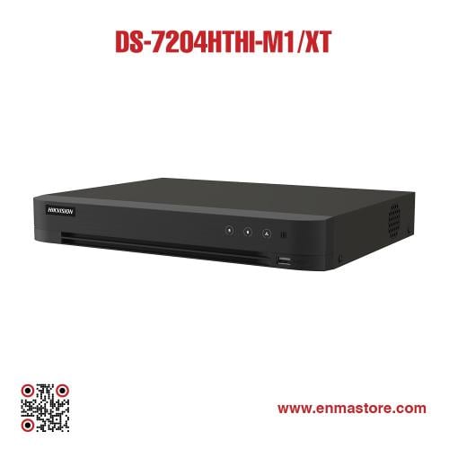 مسجل DVR هايكفيجن iDS-7204HTHI-M1/XT 4 قنوات 4K Ac...