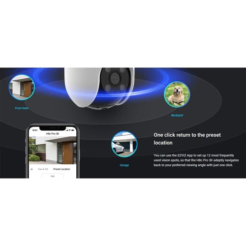 كاميرا مراقبة خارجية EZVIZ H8c Pro بدقة 3K 5 ميجاب...