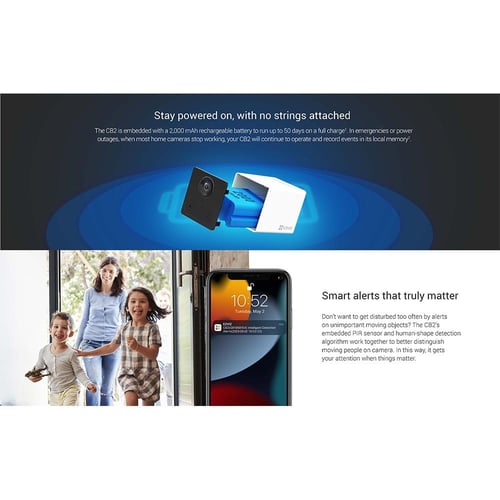 EZVIZ CB2 كاميرا داخلية لاسلكية بدقة 2 ميجابكسل –...