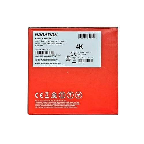 هيكفيجن DS-2CE16U1T-IT3F كاميرا رصاصة ثابتة بدقة 8...