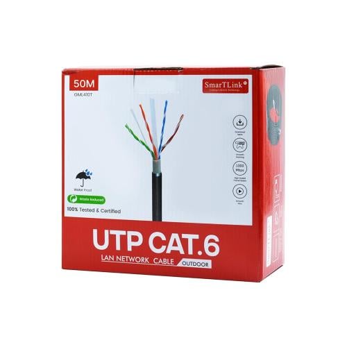 كابل شبكة SMARTLINK CAT6 بطول 50 متر