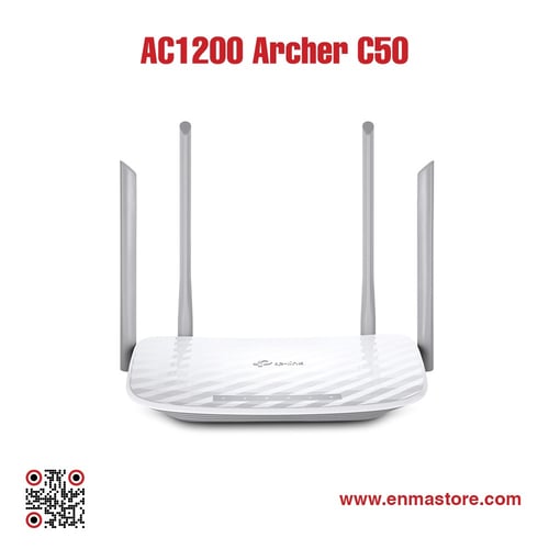 راوتر تي بي لينك Archer C50 AC1200 مزدوج النطاق وا...