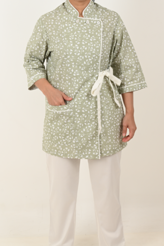 يونيفورم عاملات ضيافة أخضر مورّد ستايل فاخر