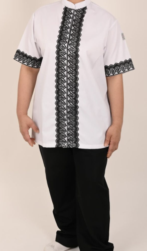 يونيفورم عمال أسود وأبيض Black and White