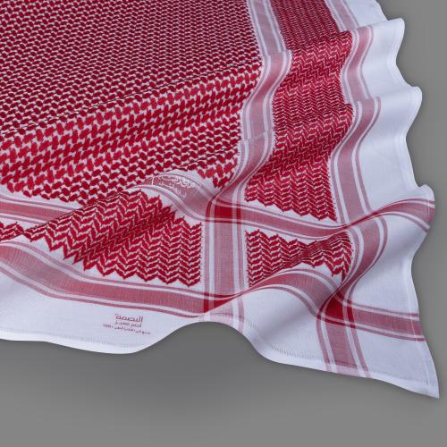 شماغ البسام البصمة احمر مميز