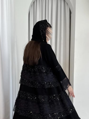 عباية دانتيل طبقات