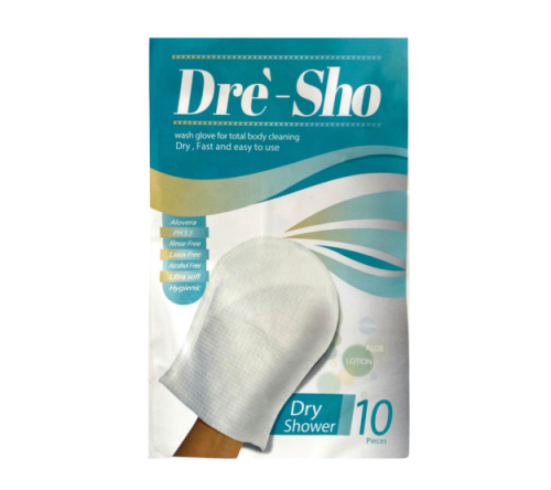 قفازات طبية لتنظيف الجسم بالكامل بدون معطر من دراي...