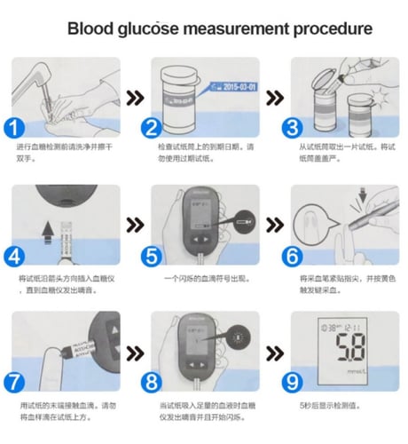 جهاز قياس بدون الشرائط نسبه السكر في الدم اكيو تشي...