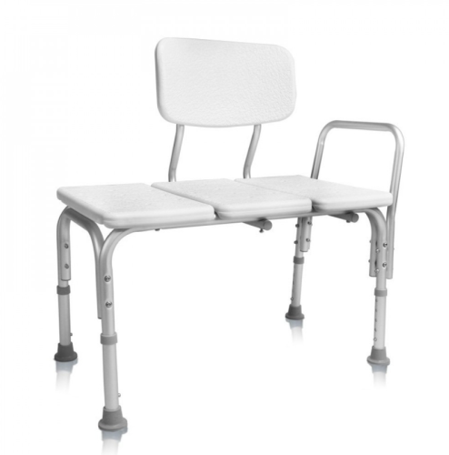 كرسي ترويش الومنيوم خفيف الوزن عريض ابيض موديل GT5...