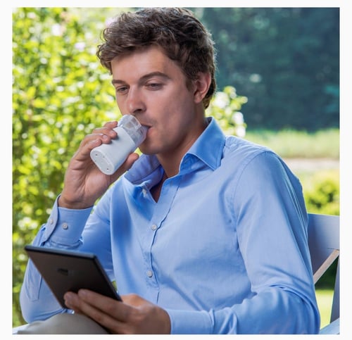 جهاز بخار مايكرو اير بغطاء شبكي محمول OMRON Micro...