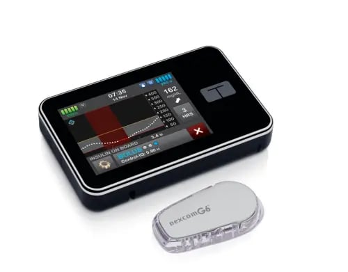 مضخة الأنسولين Tandem t:slim X2 بتقنية Basal-IQ