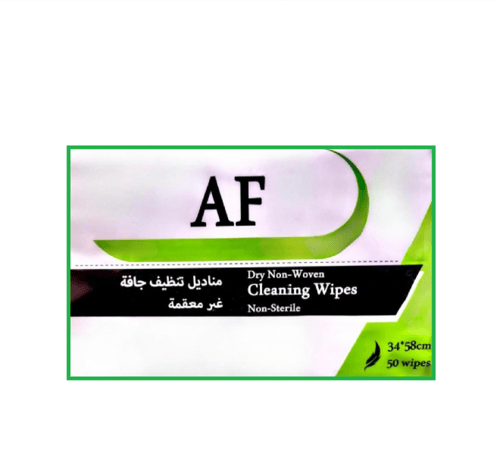 مناديل تنظيف غير معقمة AF عبوة 50 منديل