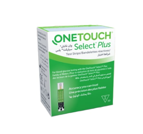 شريط سكر ONETOUCH Select Plus