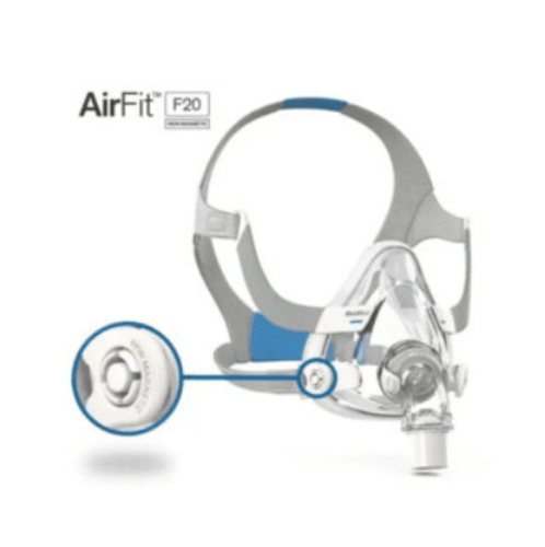 كمام سيباب من السيلكون من رزمد AirFit F20 ResMed C...