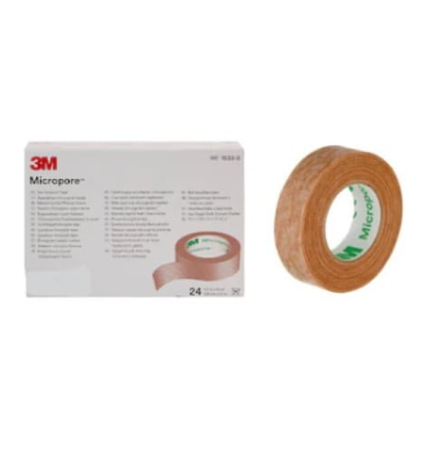شريط جراحي ميكرو بور بني 3M MICROPORE - 1533-0