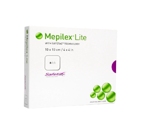 ضماد للتقرحات رغويه سيليكون مقاس 10 * 10 Mepilex L...