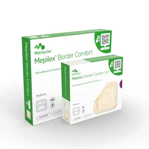 ضماد للتقرحات رغويه سيليكون Mepilex Border Flex