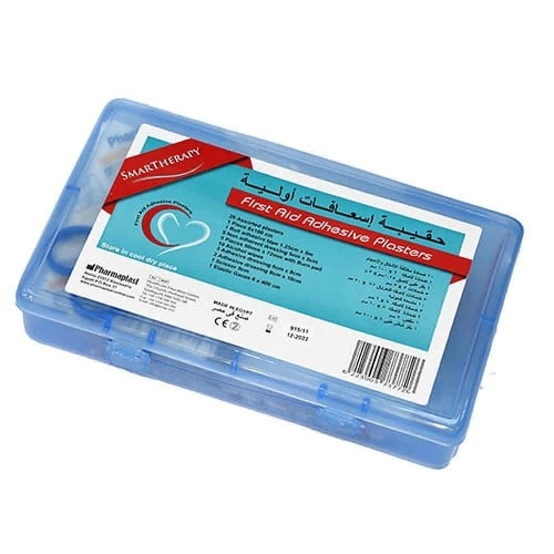 حقيبة اسعافات أولية بلاستيك ازرق صغير