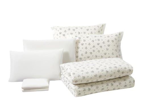 مفرش روزارا ناعم مشجر مناسب لجميع المواسم -مزدوج 6...