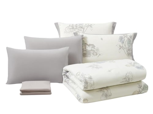 مفرش روزارا ناعم مشجر مناسب لجميع المواسم -مزدوج 6...