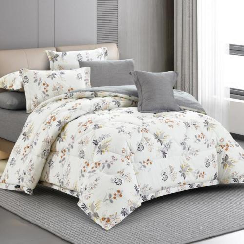 طقم لحاف قولدن قطن فاخر -مفرد ونص 4 قطع