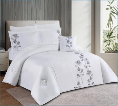 طقم لحاف London قطن 100% مزدوج 8 قطع