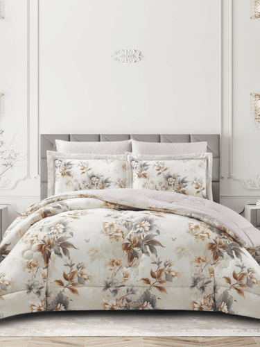 مفرش رِفال صيفي ناعم مشجر -مزدوج 6 قطع