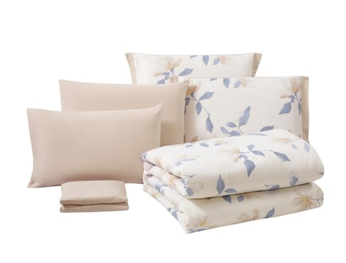 مفرش روزارا ناعم مشجر مناسب لجميع المواسم -مزدوج 6...