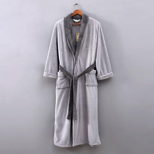 روب استحمام جلندا -مقاس XL - رمادي فاتح
