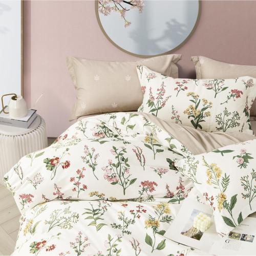 مفرش صيفي قطن100% كوين 5 قطع