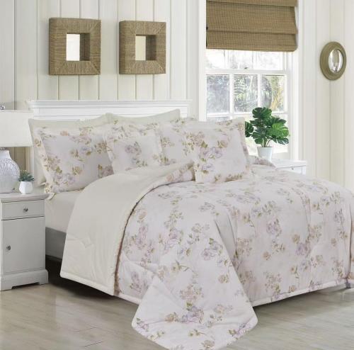 مفرش نورش صيفي قطن 100% ناعم ومنعش -مقاس مزدوج