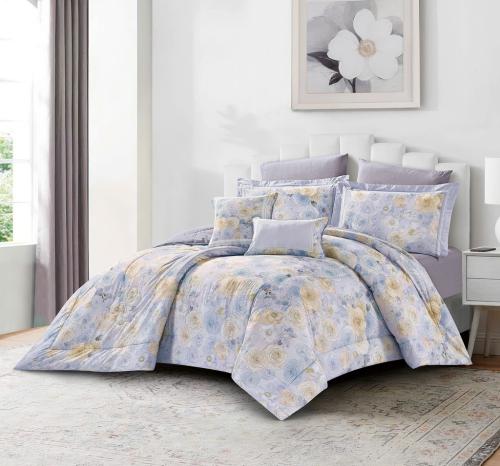 مفرش إيليــن وجهين قطن فاخر مزدوج - 8 قطع