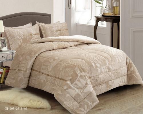 طقم مفرش روما مخمل شتوي مزدوج -6 قطع