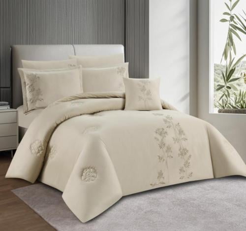 طقم لحاف London قطن 100% مزدوج 8 قطع