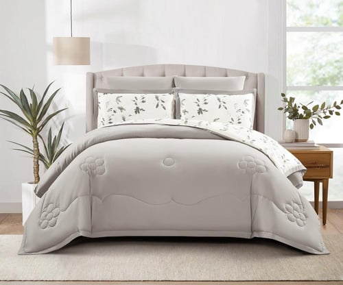 مفرش روزارا ناعم مشجر مناسب لجميع المواسم -مزدوج 6...