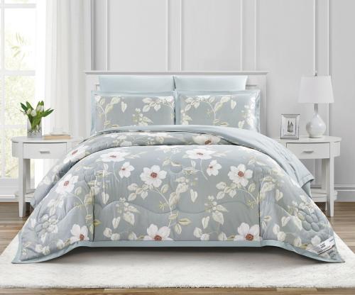 مفرش روزارا ناعم مشجر مناسب لجميع المواسم -مزدوج 6...