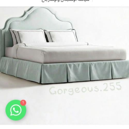 سرير مقاس 150*200 ارتفاع الظهر 135 سم القماش من ال...