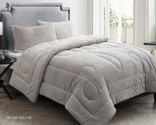 مفرش اوركيد مخمل شتوي مفرد ونص 4 قطع