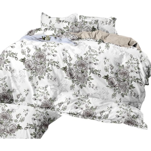 طقم لحاف سرير مزخرف مقاس مفرد -4 قطع