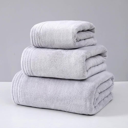 منشفة استحمام جومانا رمادي فاتح - مقاسات متعددة