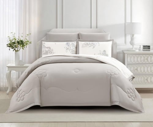 مفرش روزارا ناعم مشجر مناسب لجميع المواسم -مزدوج 6...