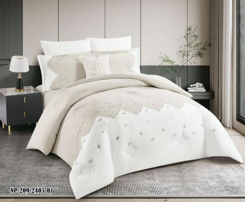 طقم لحاف فينيسيا 7 قطع مزدوج -مطرز