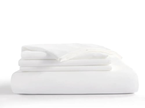 تلبيسة لحاف بدون حشوة مفرد ونص 3 قطع - أبيض