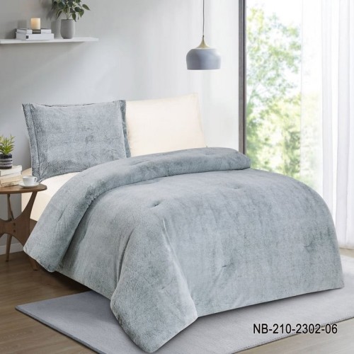 مفرش راندا مخمل شتوي مفرد ونص 4 قطع