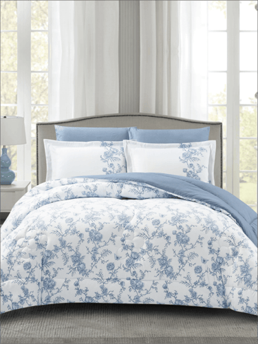 مفرش رِفال صيفي ناعم مشجر -مزدوج 6 قطع