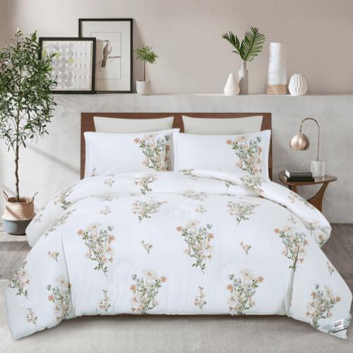 مفرش صيفي نفر ونص – أريج | لمسة ناعمة وأناقة زهرية