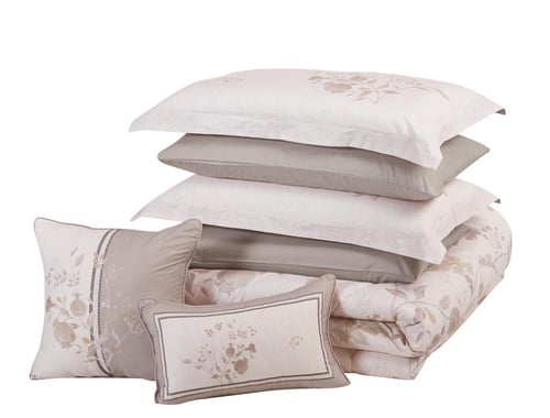 مفرش إيليــن وجهين قطن فاخر مزدوج - 8 قطع