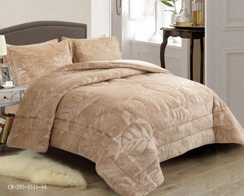 طقم مفرش روما مخمل شتوي مزدوج -6 قطع