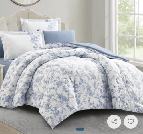 مفرش رِفال صيفي ناعم مشجر -مفرد ونص 4 قطع