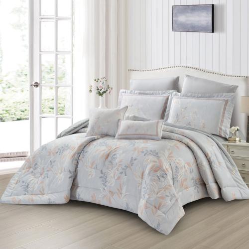 مفرش نورش وجهين قطن 100% مفرد ونص 4 قطع